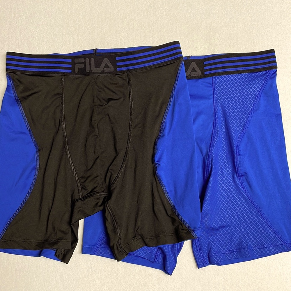 2 pairs FILA athletic boxers NWOT